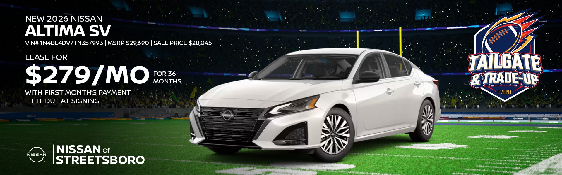 New 2026 Nissan Altima SV