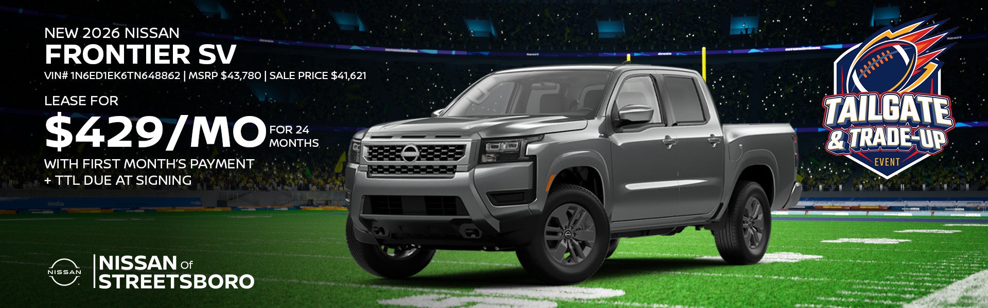 New 2026 Nissan Frontier 4D CREW CAB SV SWB 4WD