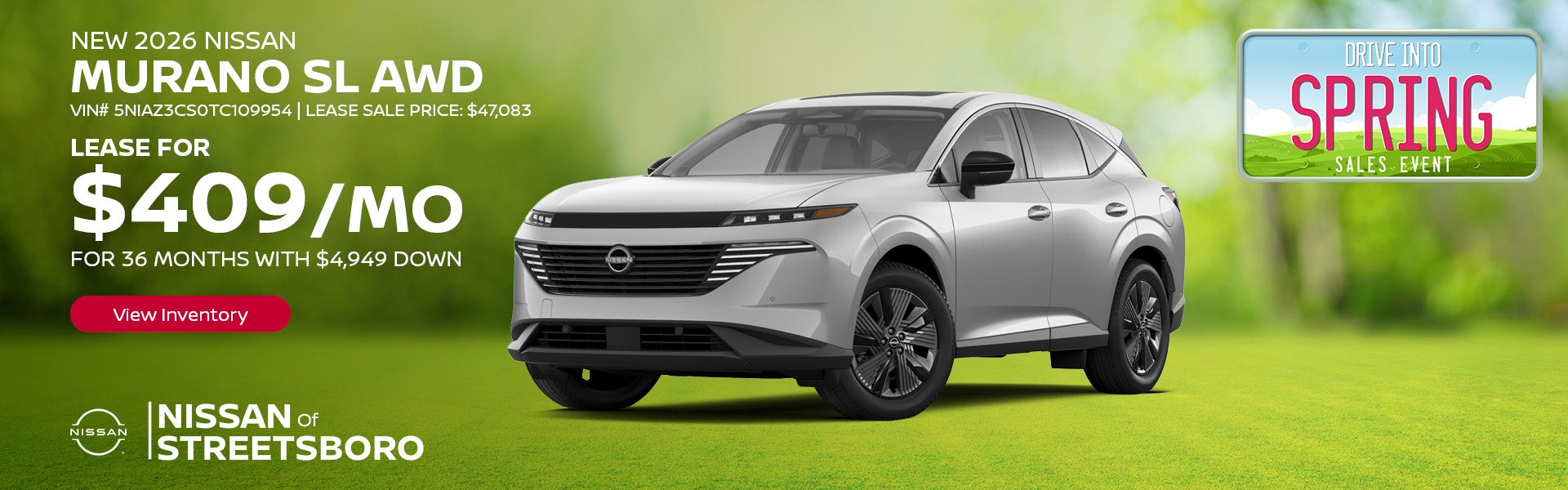 Lease a new 2026 Nissan Murano SL AWD