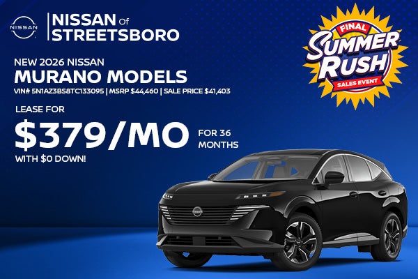 Lease a new 2026 Nissan Murano for $379/mo